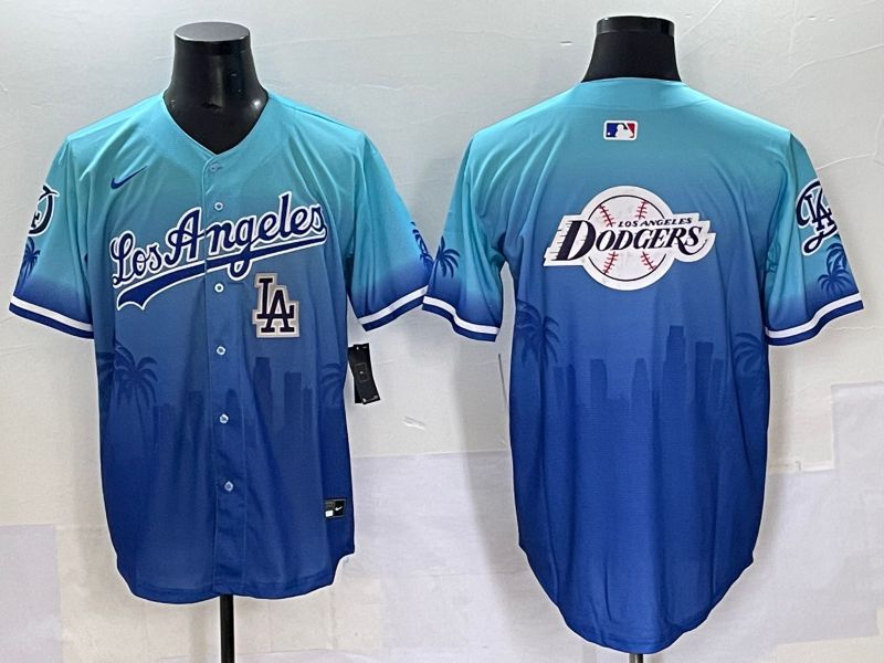 Men 2025 Los Angeles Dodgers Blank Blue Game Nike MLB Jersey style 62624